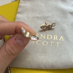 Kendra Scott Ivy Vintage Gold Ear Climbers Earrings